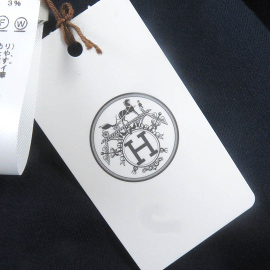 HERMES Hoodie H800742E 03S Main: 100% cotton, part: 81% cotton, part: 16% nylon, part: 3% polyurethane Navy Hermes Fit mens M Used Authentic