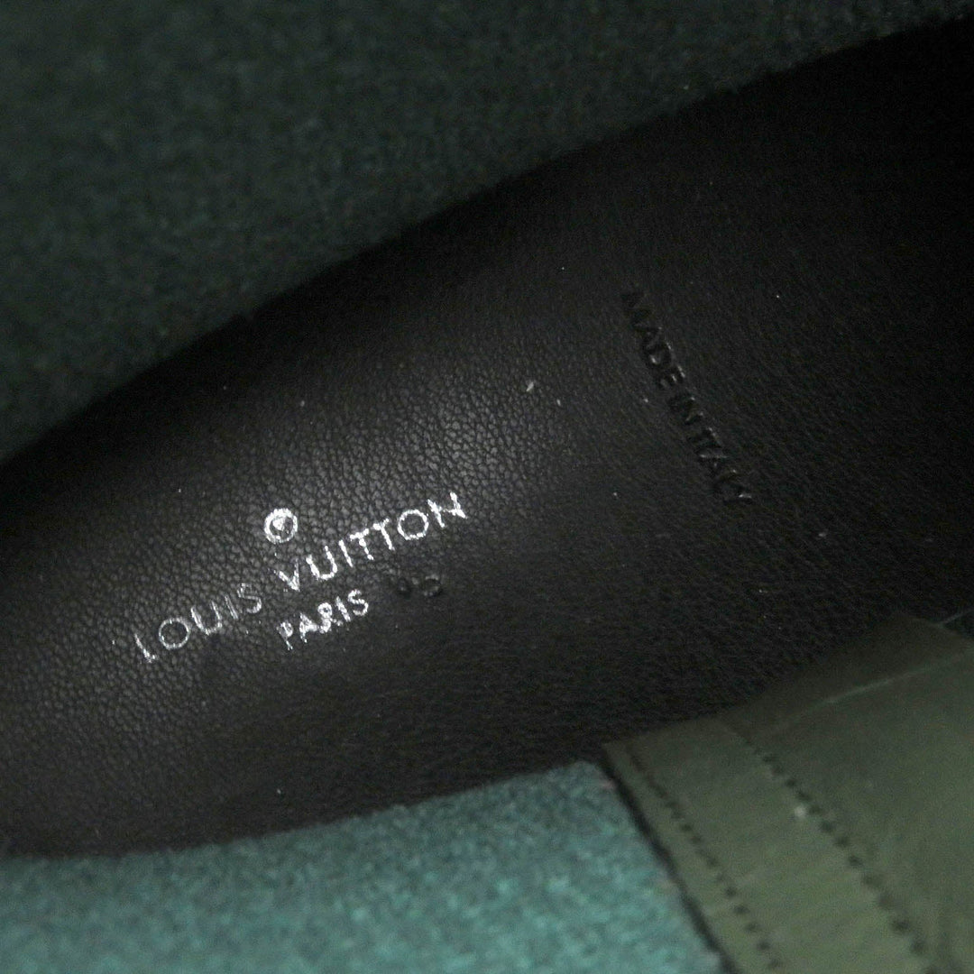 LOUIS VUITTON short boots 1A67BK Main: Rubber khaki Arclight line mens 41 Used Authentic