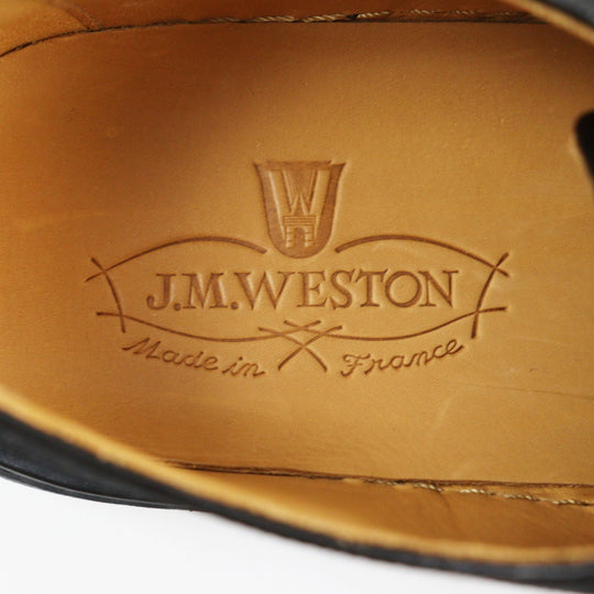 J.M WESTON Low cut sneakers Main: Canvas black 1938 Tennis sneakers mens 7 Used Authentic