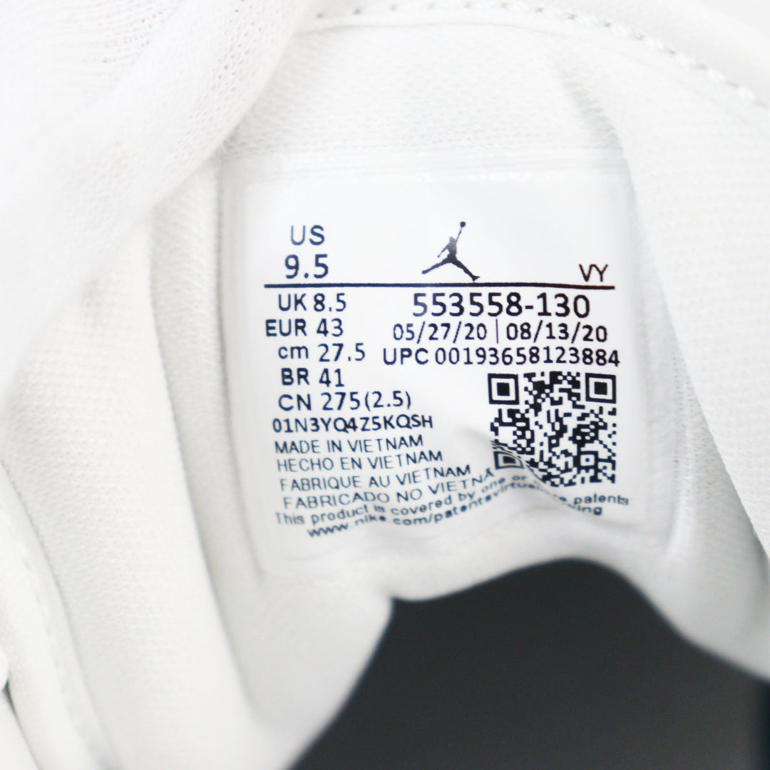NIKE Low cut sneakers 553558-130 Main: Leather white Air Jordan 1 Low mens 43 Used Authentic