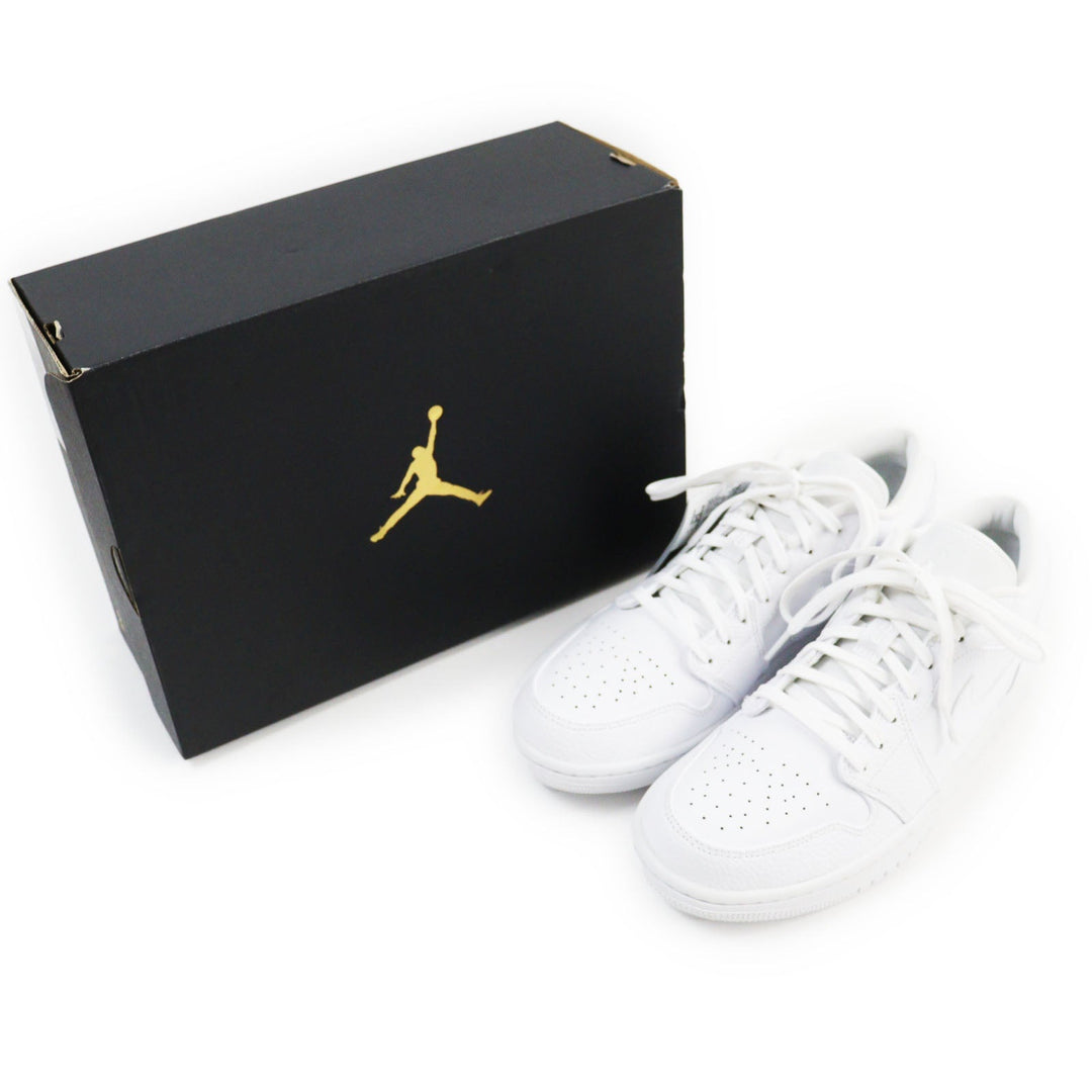NIKE Low cut sneakers 553558-130 Main: Leather white Air Jordan 1 Low mens 43 Used Authentic