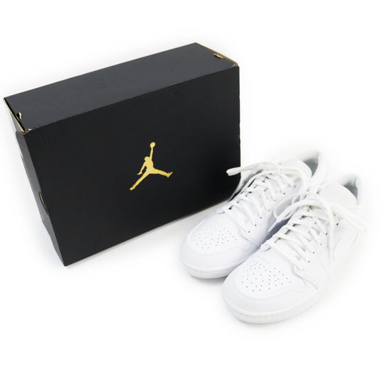 NIKE Low cut sneakers 553558-130 Main: Leather white Air Jordan 1 Low mens 43 Used Authentic