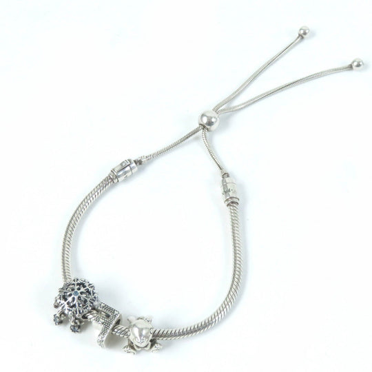 PANDORA bracelet Main�FSV925 Silver Women Used Authentic