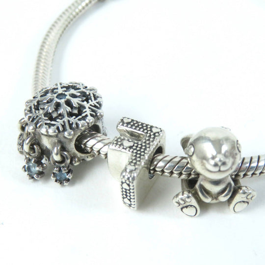 PANDORA bracelet Main�FSV925 Silver Women Used Authentic