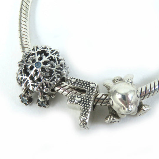 PANDORA bracelet Main�FSV925 Silver Women Used Authentic