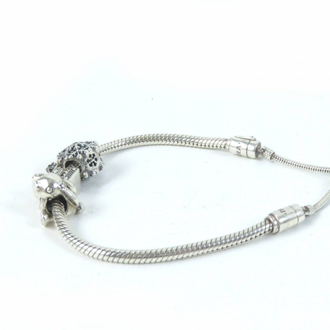 PANDORA bracelet Main�FSV925 Silver Women Used Authentic