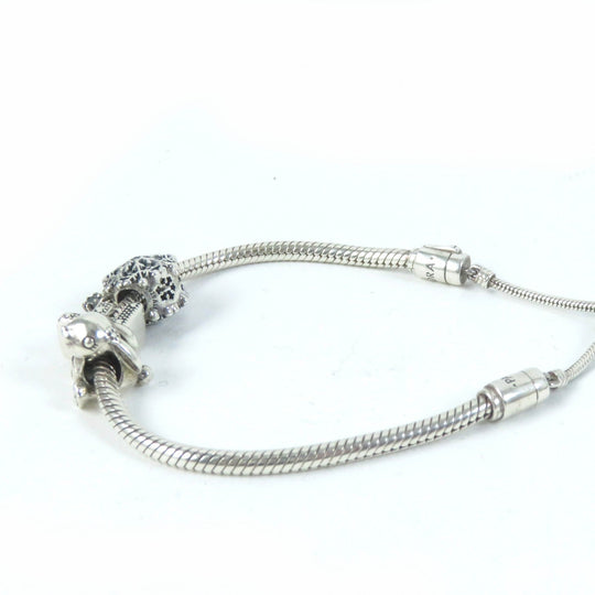 PANDORA bracelet Main�FSV925 Silver Women Used Authentic