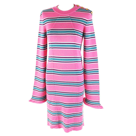 LOUIS VUITTON one piece Main: 100% wool Pink multi Women M Used Authentic