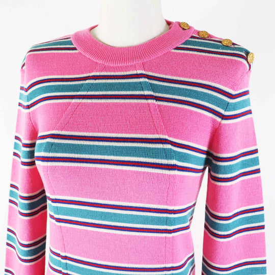 LOUIS VUITTON one piece Main: 100% wool Pink multi Women M Used Authentic