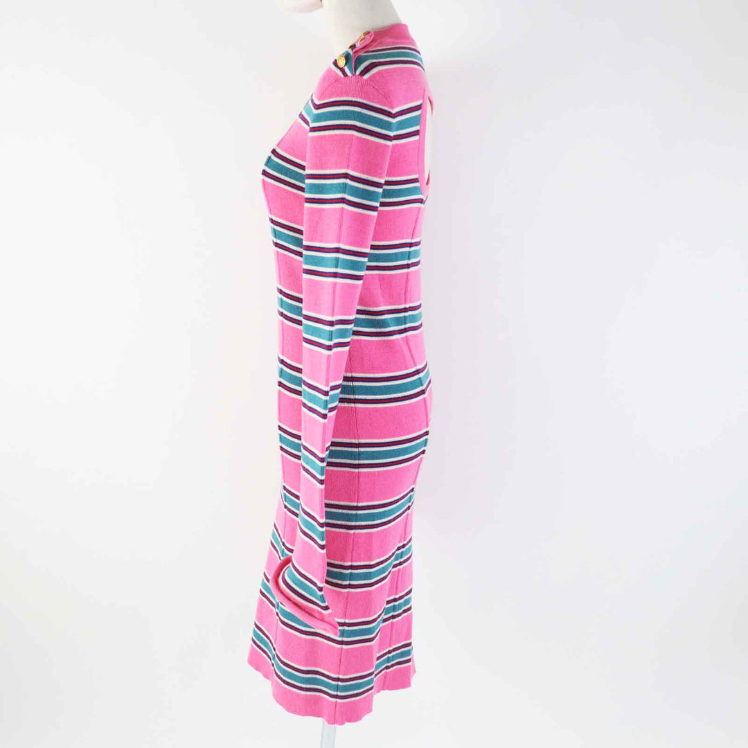 LOUIS VUITTON one piece Main: 100% wool Pink multi Women M Used Authentic