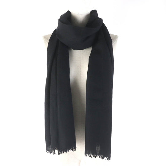 GUCCI Stall Main: 70% wool, Main: 30% silk black Women Used Authentic