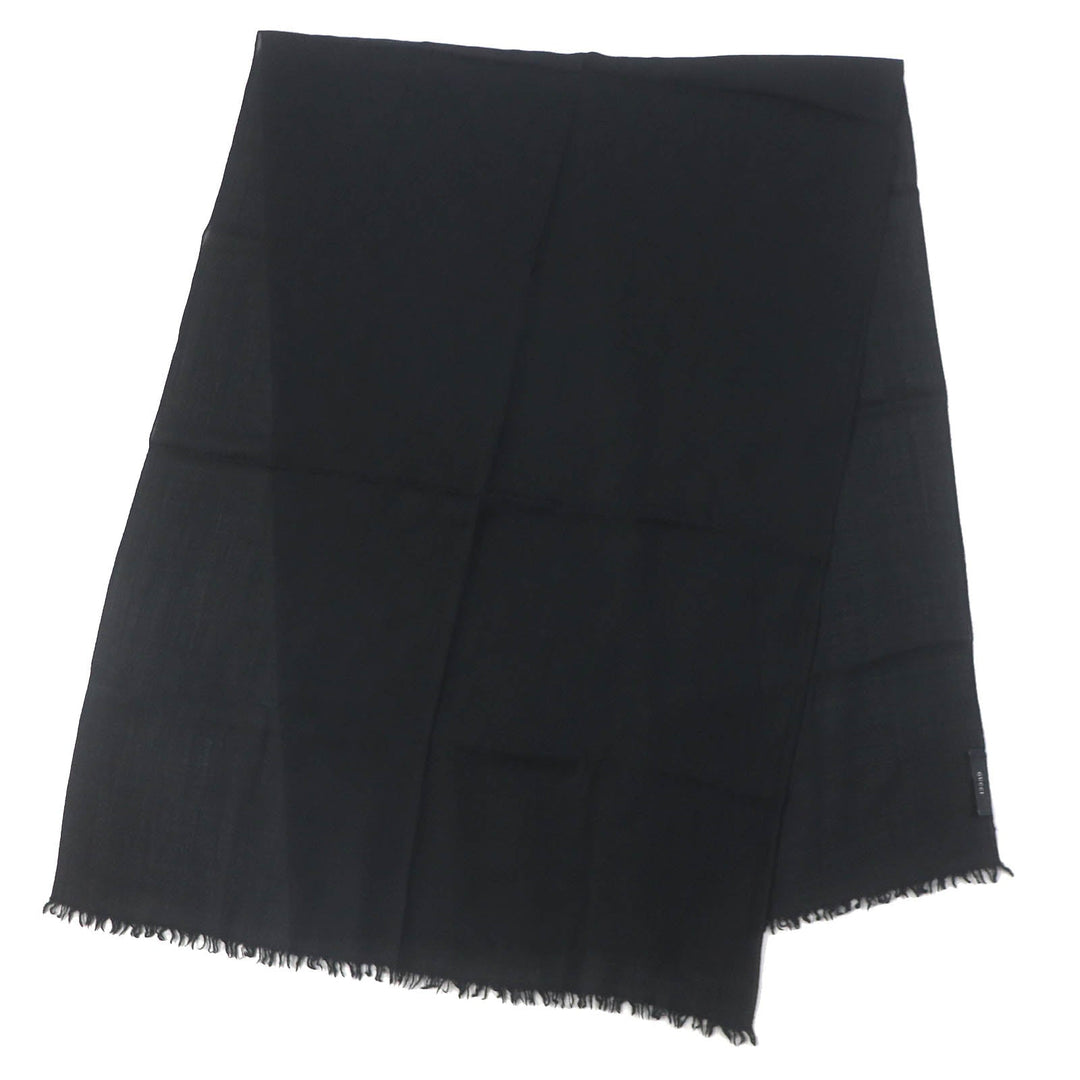 GUCCI Stall Main: 70% wool, Main: 30% silk black Women Used Authentic