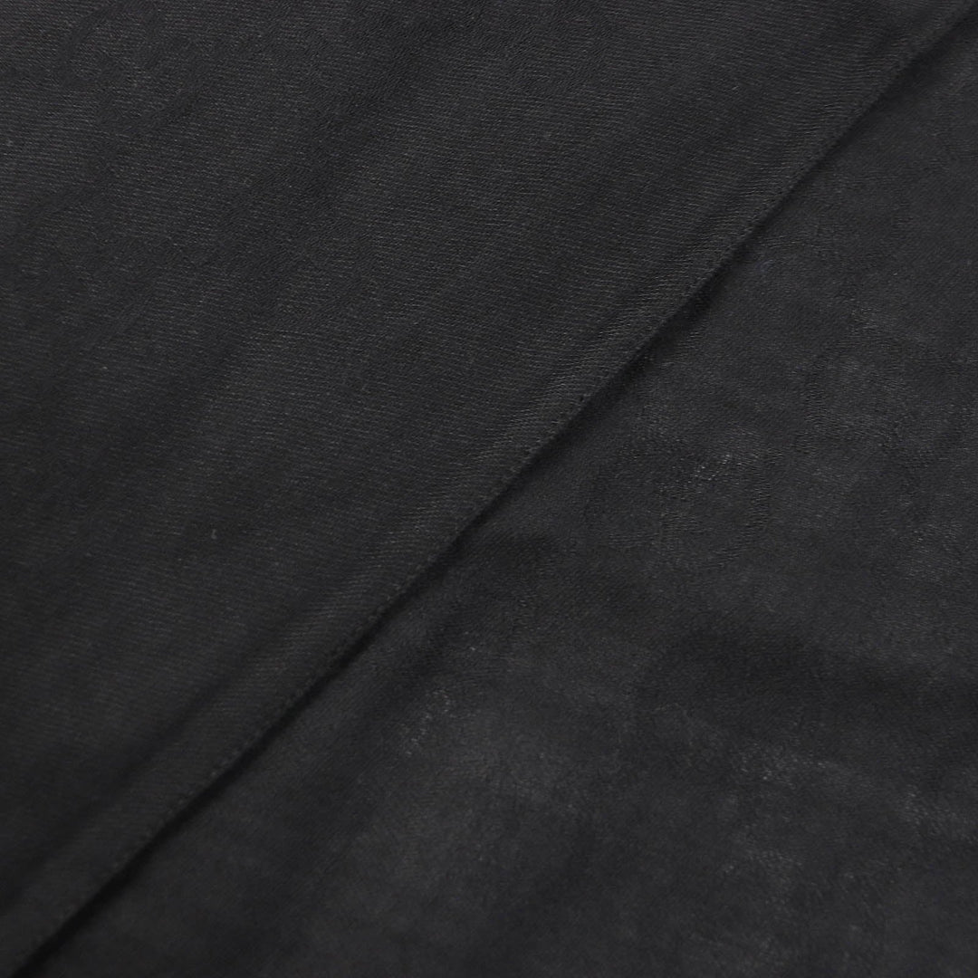 GUCCI Stall Main: 70% wool, Main: 30% silk black Women Used Authentic