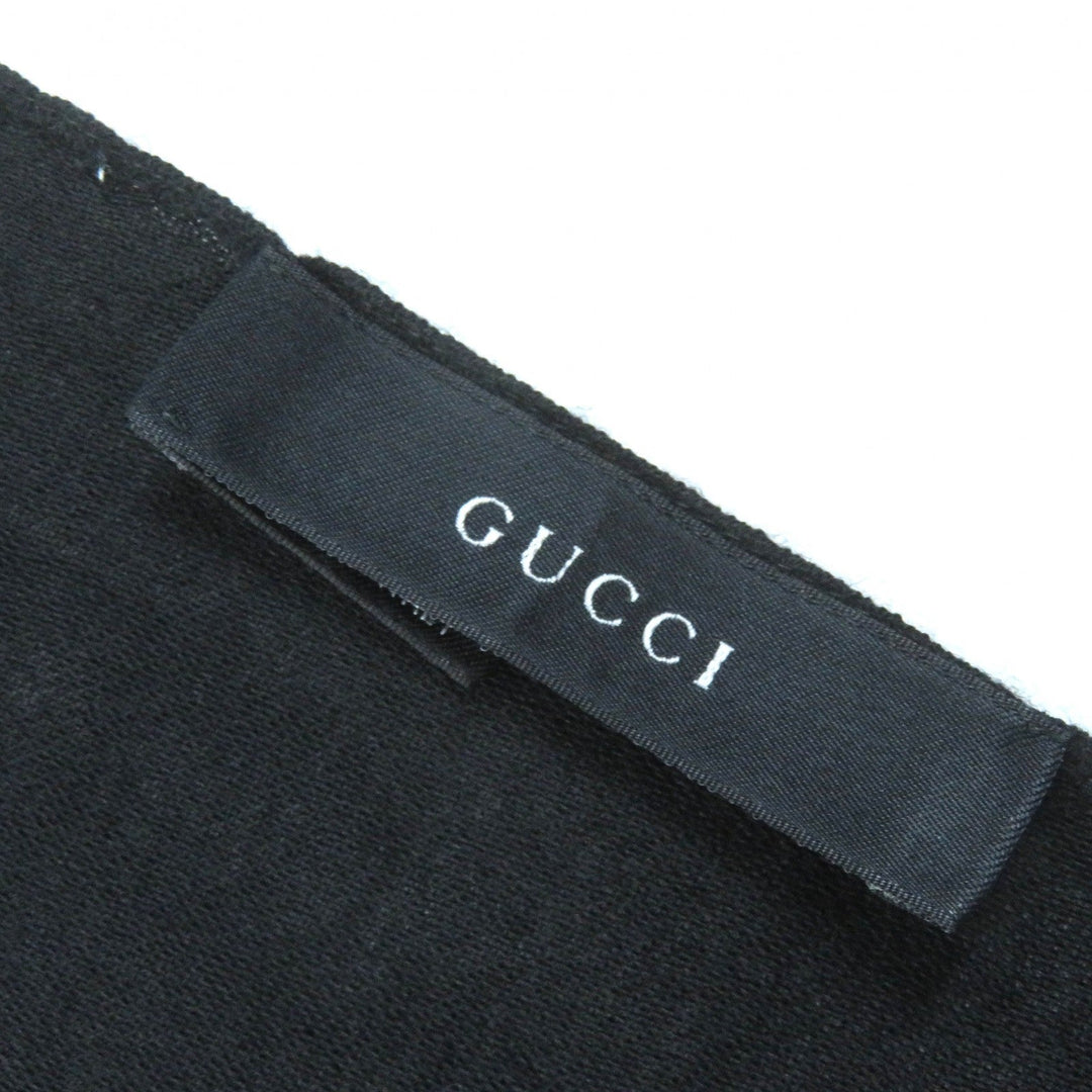 GUCCI Stall Main: 70% wool, Main: 30% silk black Women Used Authentic