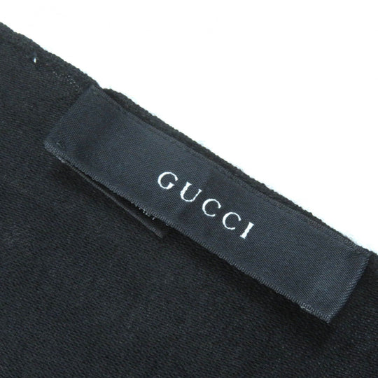 GUCCI Stall Main: 70% wool, Main: 30% silk black Women Used Authentic