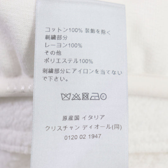 Dior HOMME sweat 413J434A0879 Main: 100% cotton, part: 100% rayon, part: 100% polyester white mens L Used Authentic