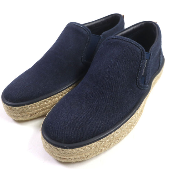 LOUIS VUITTON Slip-on Main: Denim Indigo COCONUT GROVE Coconut Grove Line mens 5 Used Authentic