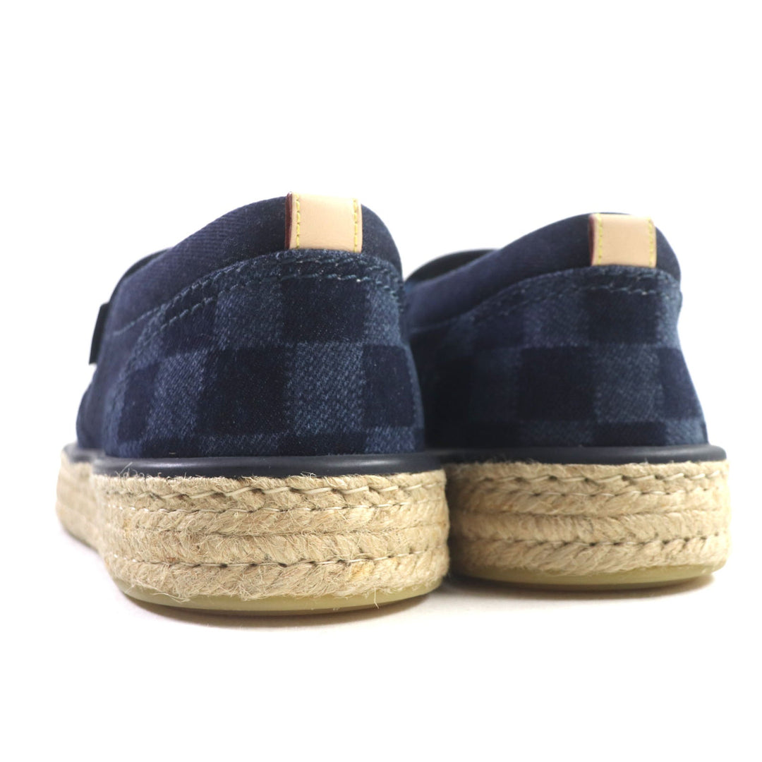 LOUIS VUITTON Slip-on Main: Denim Indigo COCONUT GROVE Coconut Grove Line mens 5 Used Authentic