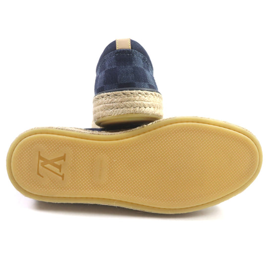 LOUIS VUITTON Slip-on Main: Denim Indigo COCONUT GROVE Coconut Grove Line mens 5 Used Authentic