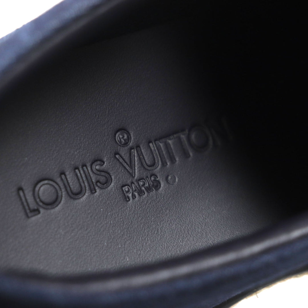 LOUIS VUITTON Slip-on Main: Denim Indigo COCONUT GROVE Coconut Grove Line mens 5 Used Authentic
