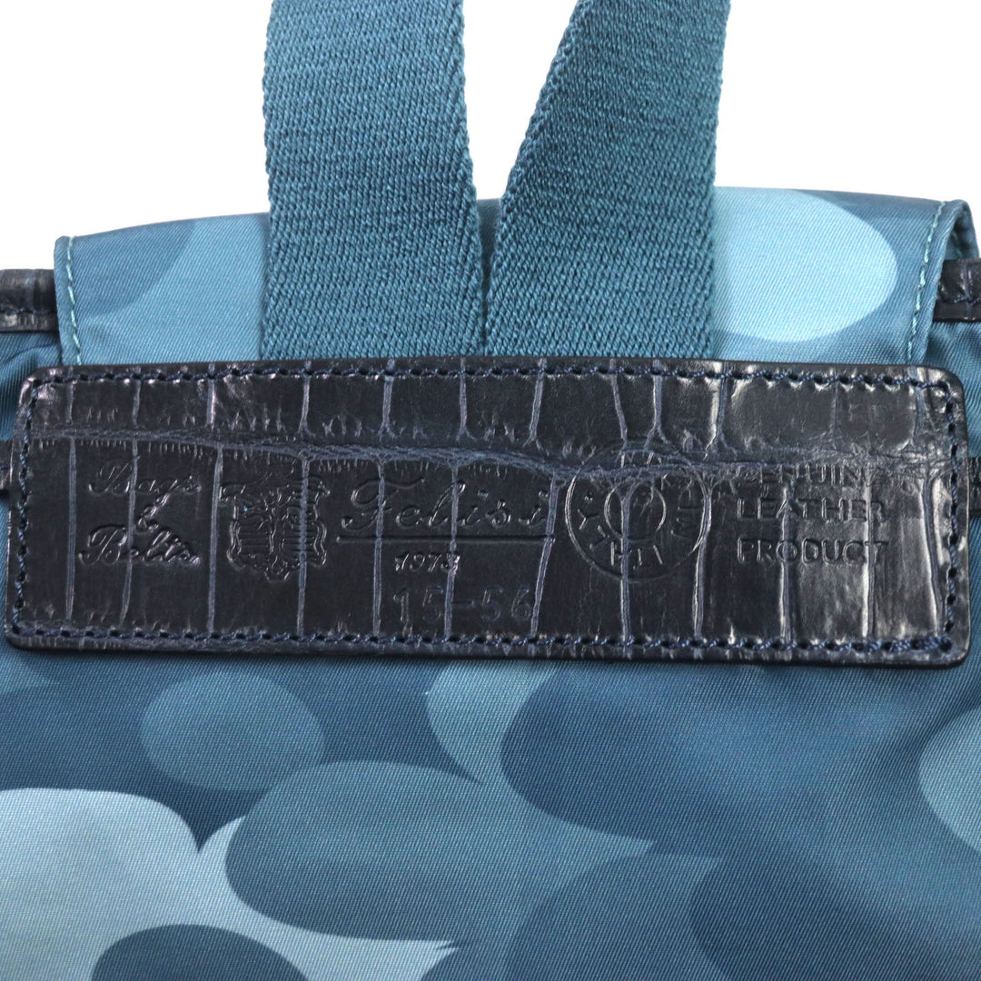 Felisi Backpack 15/56 Main: Nylon, Part: Leather Blue type mens Used Authentic
