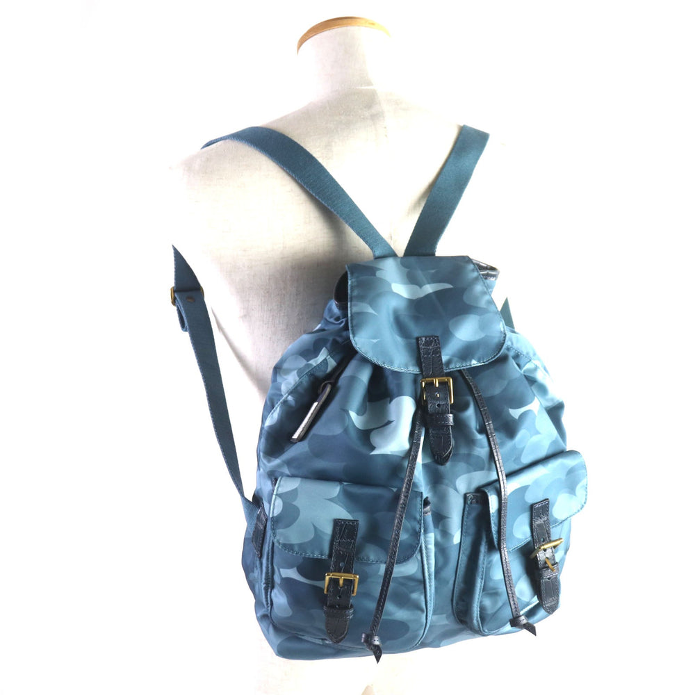 Felisi Backpack 15/56 Main: Nylon, Part: Leather Blue type mens Used Authentic