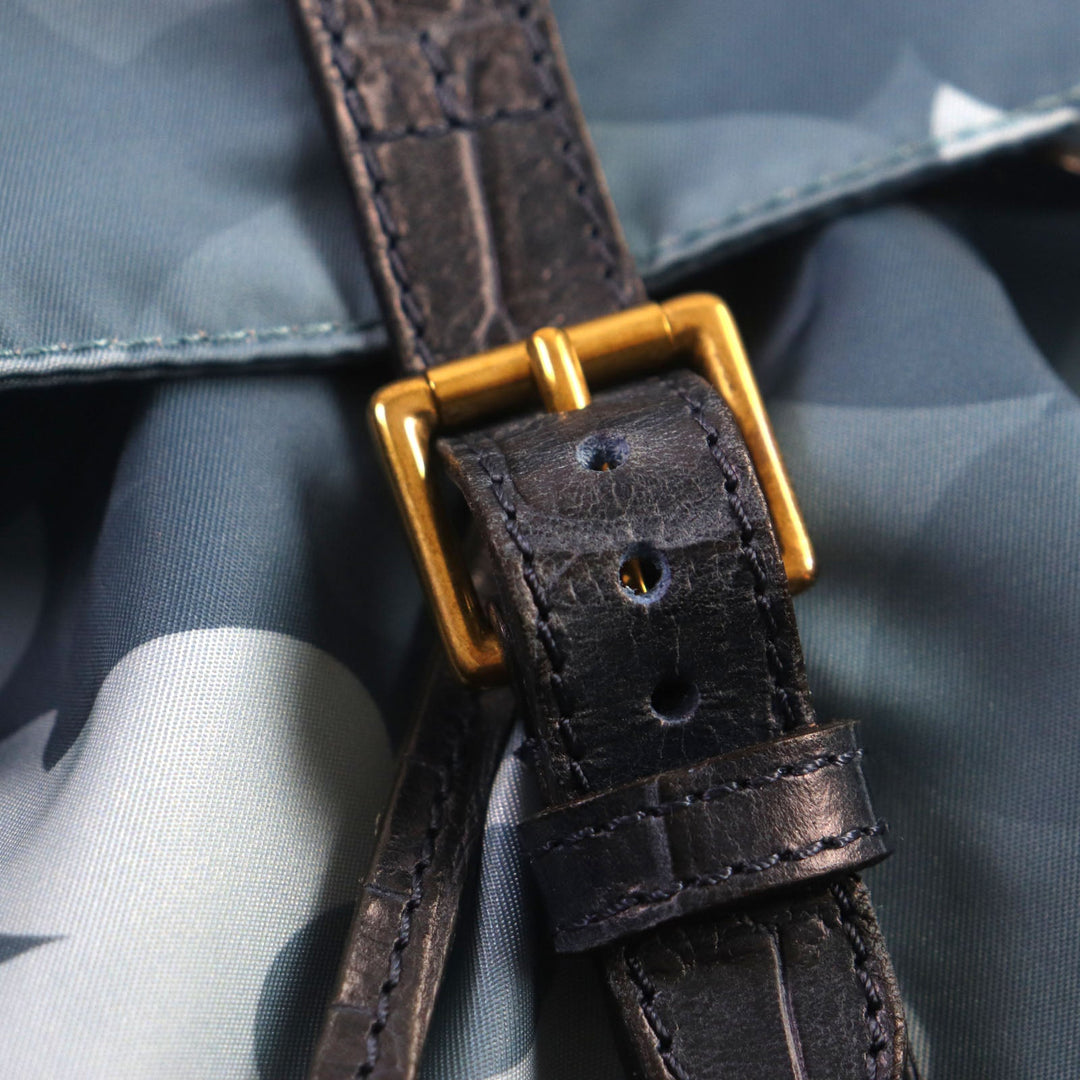Felisi Backpack 15/56 Main: Nylon, Part: Leather Blue type mens Used Authentic