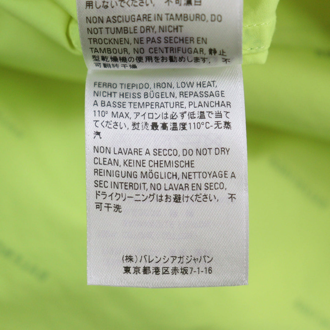 BALENCIAGA Short sleeve shirt 534332 Outer material: 100% cotton yellow All Over Logo Short Sleeve Shirt mens 38 Used Authentic