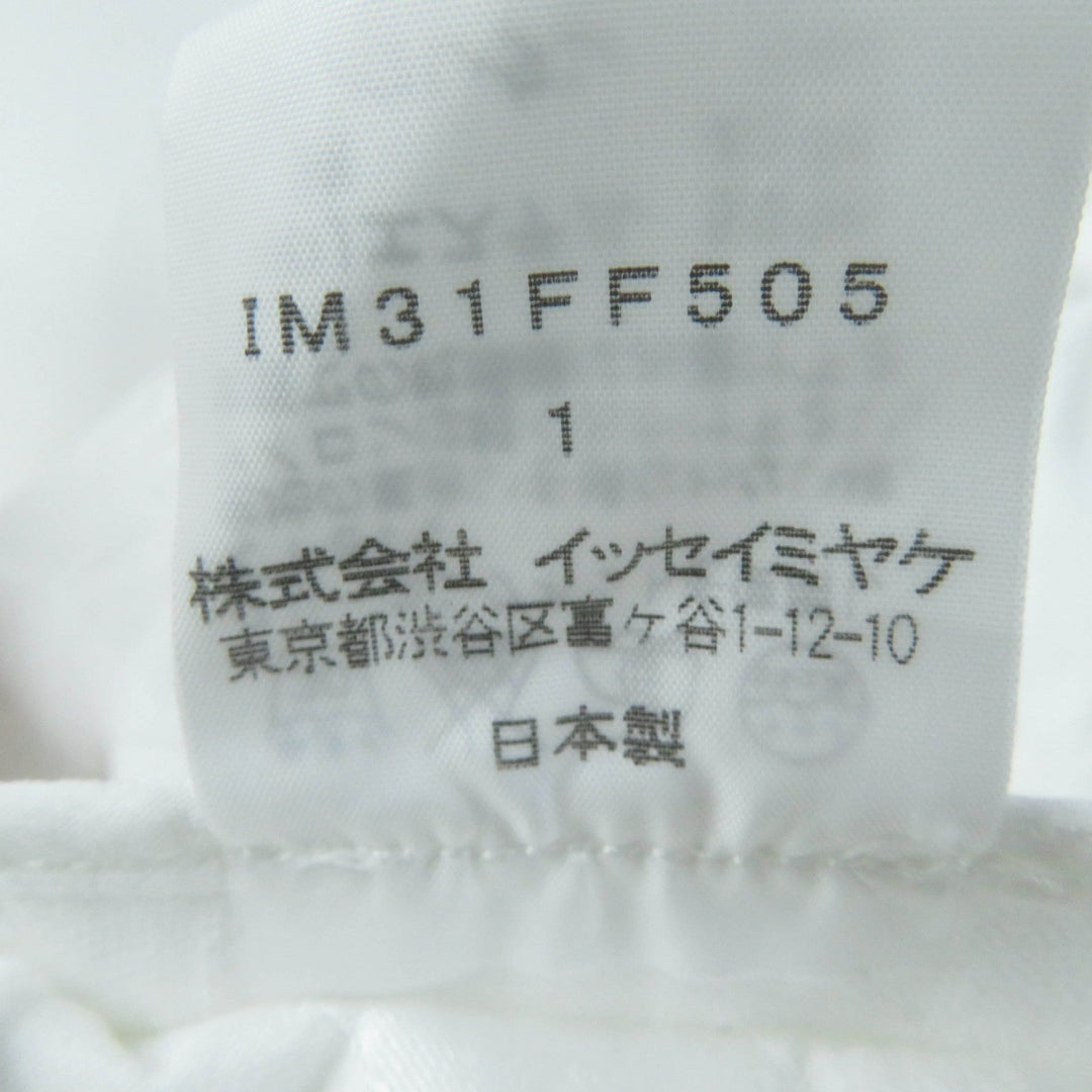 ISSEY MIYAKE Pants IM31FF505 Main: 50% polyester, Main: 43% cotton, Main: 7% polyurethane white Women 1 Used Authentic