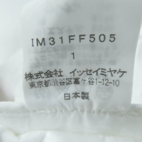 ISSEY MIYAKE Pants IM31FF505 Main: 50% polyester, Main: 43% cotton, Main: 7% polyurethane white Women 1 Used Authentic