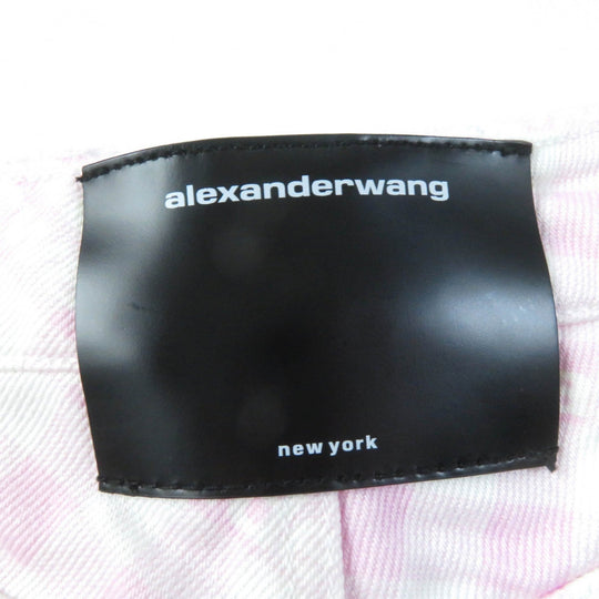 Alexander Wang Shorts 4DC2214939 Main: 100% cotton pink BITE SHOAT denim fade check Women 26 Used Authentic