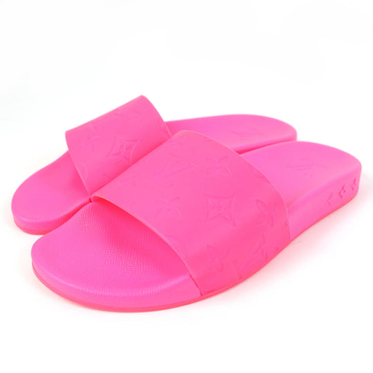 LOUIS VUITTON Sandals Main: Rubber pink Waterfront Line Women 5 Used Authentic