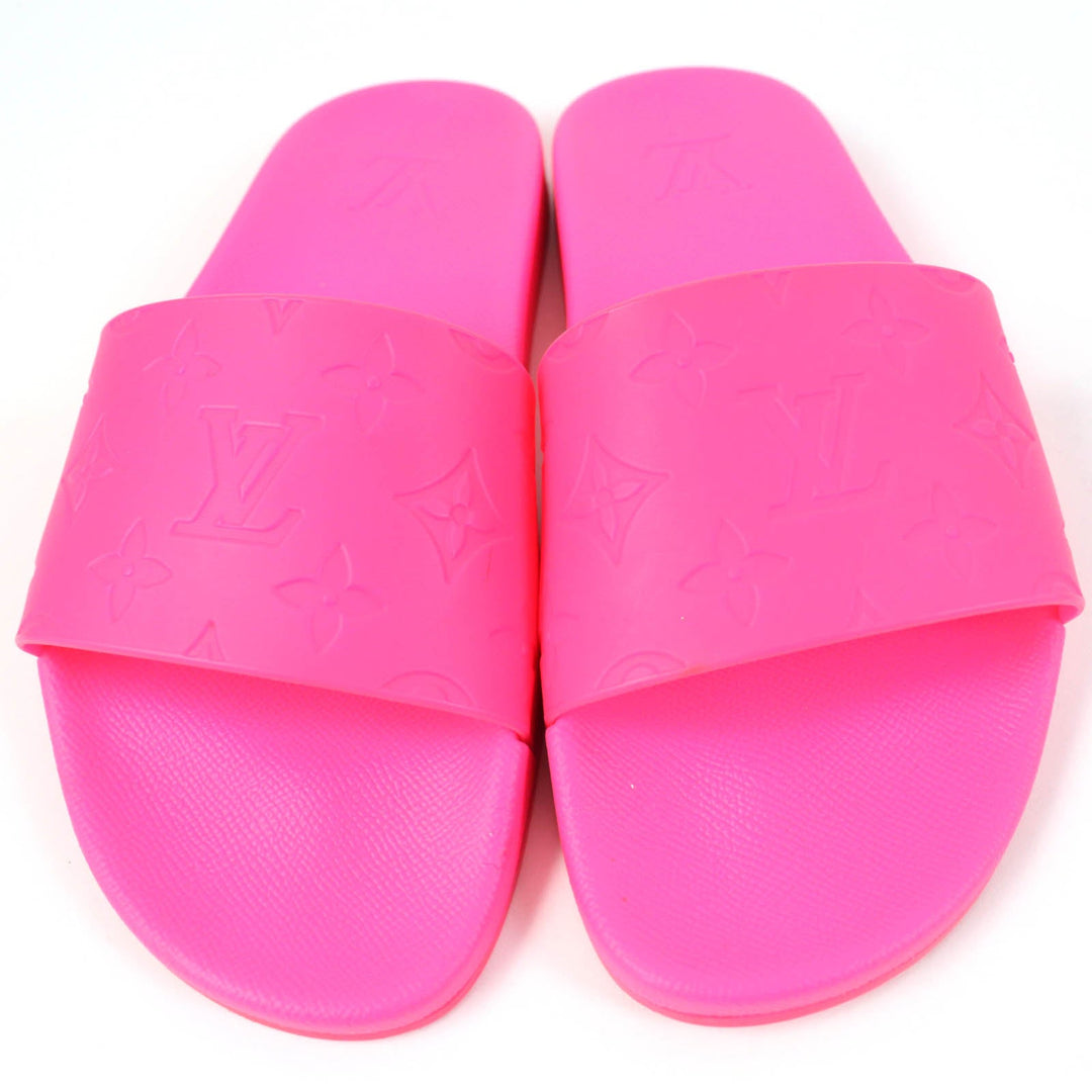 LOUIS VUITTON Sandals Main: Rubber pink Waterfront Line Women 5 Used Authentic