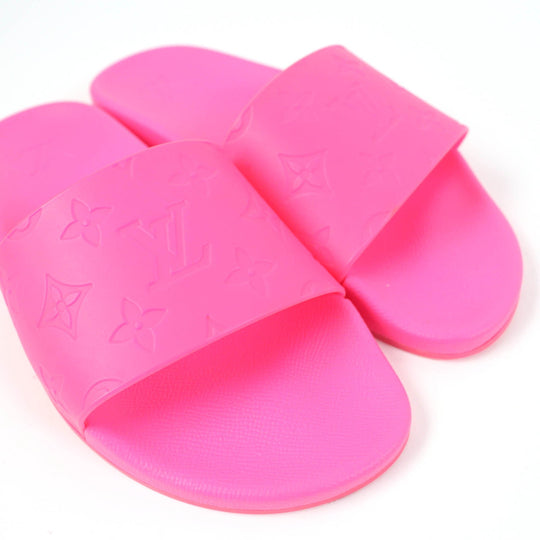 LOUIS VUITTON Sandals Main: Rubber pink Waterfront Line Women 5 Used Authentic