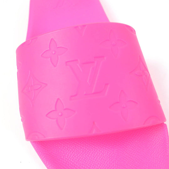 LOUIS VUITTON Sandals Main: Rubber pink Waterfront Line Women 5 Used Authentic