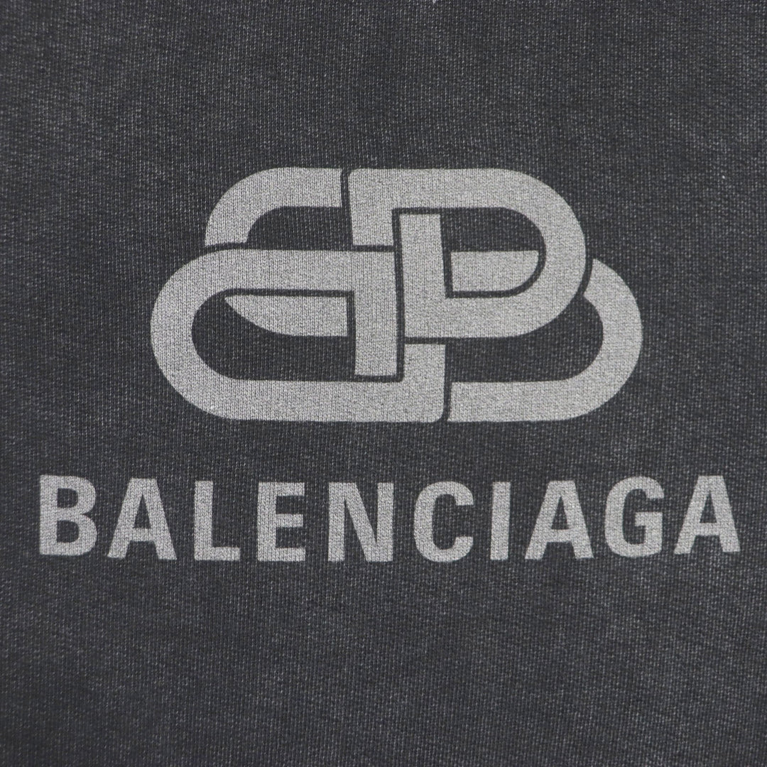 BALENCIAGA Hoodie 578135 Main: 100% cotton black mens XS Used Authentic