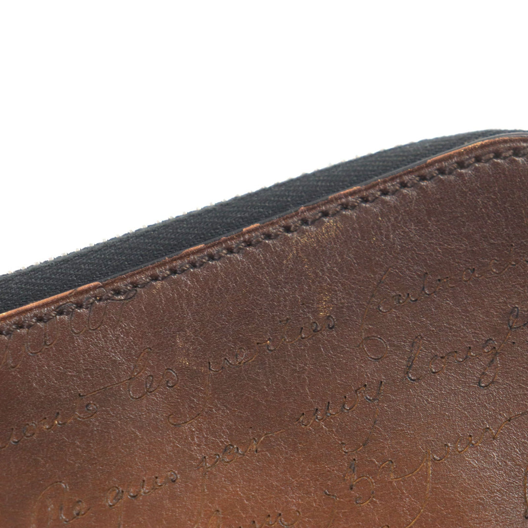 Berluti Clutch bag Main: Scritto leather CACAO INTENSO Nino GM mens Used Authentic