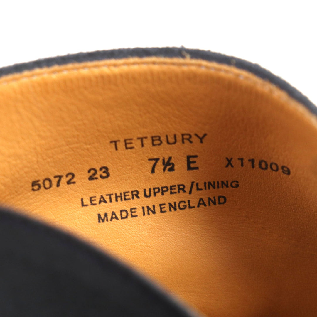 CROCKETT&JONES Ankle boots Main: Suede leather Navy TETBURT Tetbury mens 7 1/2 E Used Authentic