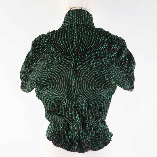ISSEY MIYAKE Jacket IM62FD561 Outer material: 60% polyester, Outer material: 38% cotton, Outer material: 2% polyurethane Brown green 16Stainless Steel Collection Women 2 Used Authentic