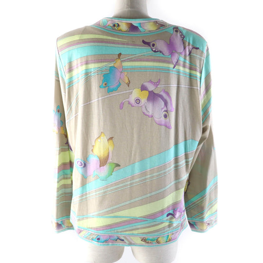 LEONARD FASHION cardigan Main: 100% cotton Multi Women L Used Authentic