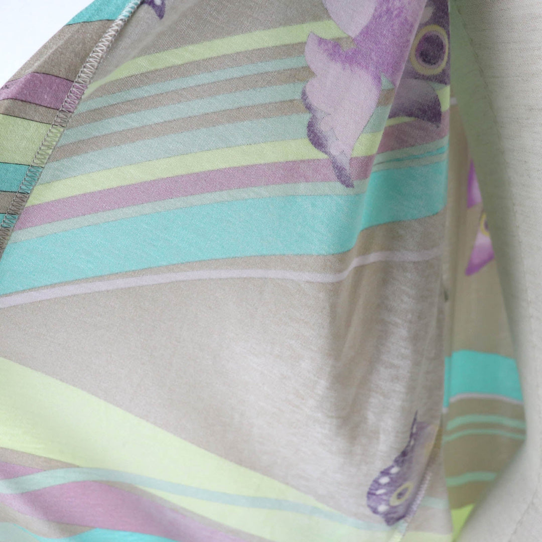 LEONARD FASHION cardigan Main: 100% cotton Multi Women L Used Authentic