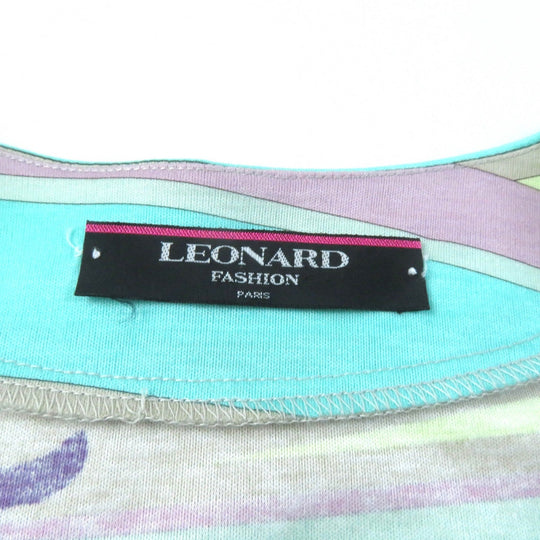 LEONARD FASHION cardigan Main: 100% cotton Multi Women L Used Authentic