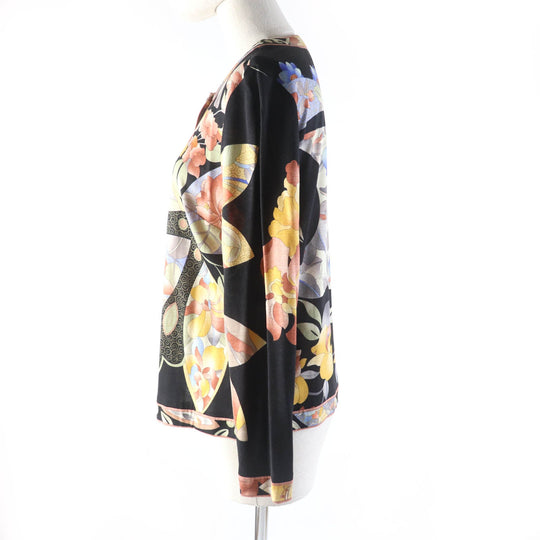 LEONARD FASHION cardigan Main: 60% wool, Main: 40% silk Multi Women L Used Authentic