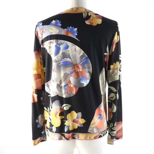LEONARD FASHION cardigan Main: 60% wool, Main: 40% silk Multi Women L Used Authentic