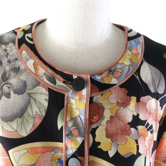 LEONARD FASHION cardigan Main: 60% wool, Main: 40% silk Multi Women L Used Authentic