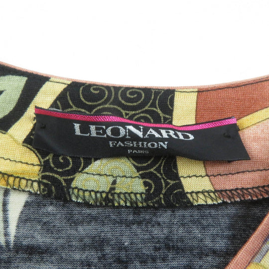LEONARD FASHION cardigan Main: 60% wool, Main: 40% silk Multi Women L Used Authentic
