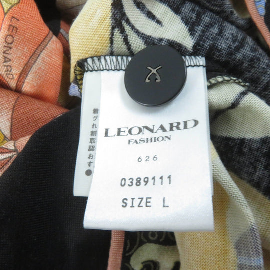 LEONARD FASHION cardigan Main: 60% wool, Main: 40% silk Multi Women L Used Authentic