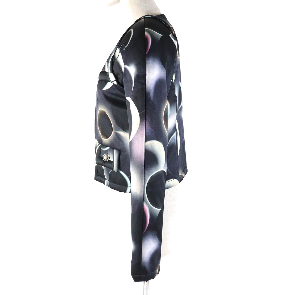 CHANEL No color jacket P57584 Outer: 68% rayon, Outer: 32% silk, Lining: 100% silk, Filling: 100% polyester Black multicolor Women 34 Used Authentic