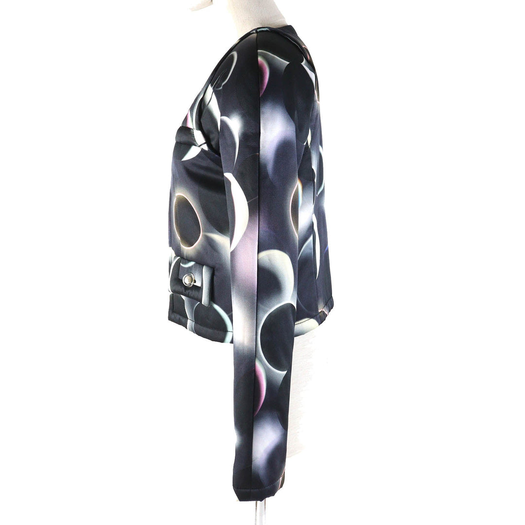 CHANEL No color jacket P57584 Outer: 68% rayon, Outer: 32% silk, Lining: 100% silk, Filling: 100% polyester Black multicolor Women 34 Used Authentic