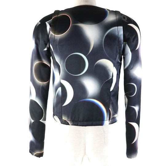 CHANEL No color jacket P57584 Outer: 68% rayon, Outer: 32% silk, Lining: 100% silk, Filling: 100% polyester Black multicolor Women 34 Used Authentic